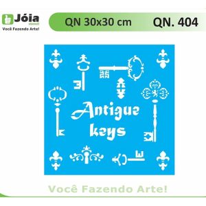 Stencil Joia Κλειδιά, 30*30cm
