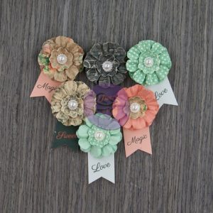 Paper flowers, save the date 6τεμ