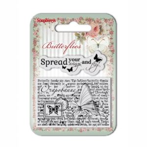 Set of clear stamps scrapberry's, wings 7*7cm