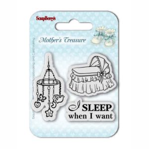 Set of clear stamps scrapberry's, sleep when I want 7*7cm