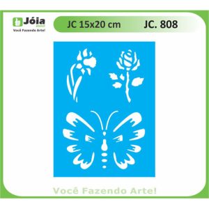 Stencil Joia, butterfly rose 15*20cm