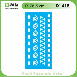 Stencil Joia γεωμετρικά σχήματα, 7*15cm