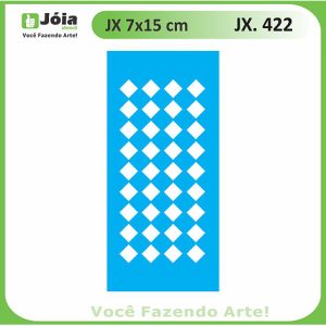 Stencil Joia, μεγάλοι ρόμβοι 7*15cm