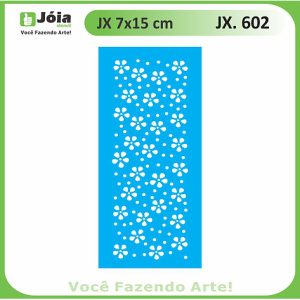 Stencil Joia, μαργαρίτες 7*15cm