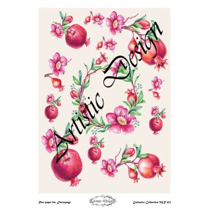 Ριζόχαρτο Artistic Design για decoupage, pomegranates(ρόδια) 30*42cm