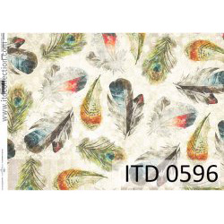Χαρτί ITD για decoupage, feathers  30*42cm