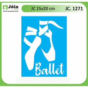 Stencil Joia, παπούτσια μπαλέτου 15*20cm