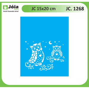 Stencil Joia, Κουκουβάγιες 15*20cm
