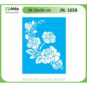 Stencil Joia, Τριαντάφυλλα  20*26cm
