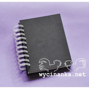 Τετράδιο με μιλιμετρέ χαρτί και μαύρο εξώφυλλο, 11*15,5cm-100φύλλα