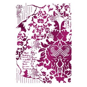 Stencil Stamperia, decoration with writtings 29,7*21cm