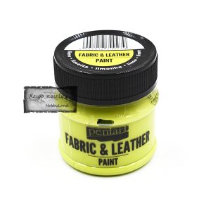 Χρώμα για ύφασμα και δέρμα Pentart, lime 50ml