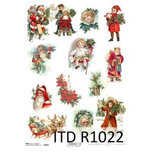 Ριζόχαρτο ITD για decoupage, Christmas tales 29*21cm
