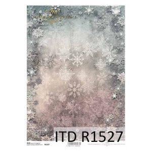 Ριζόχαρτο ITD για decoupage, vintage snowflakes 29*21cm