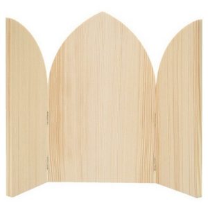 Τρίπτυχο ξύλινο (εικόνα), 24,5*15,5*2,2cm