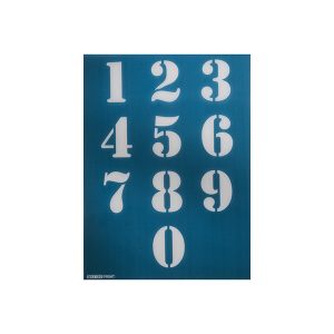 Υφασμάτινο stencil decouprint αριθμοί, 15*20cm