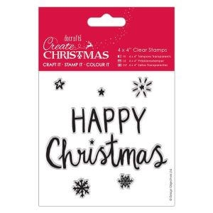 Clear stamps postage happy Christmas, 10*10cm