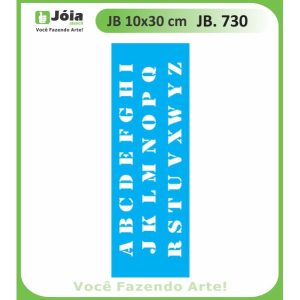 Stencil Joia, αγγλική αλφάβητος 10*30cm