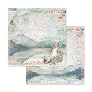 Χαρτί scrapbooking, Stamperia fairy unicorn 31,2*30,3cm