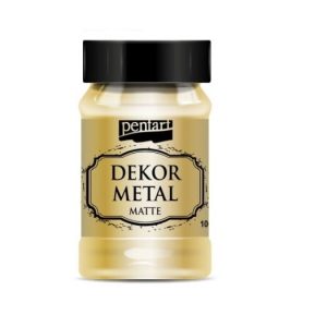Dekor metal (μεταλλικό κιμωλίας) Pentart, gold 100ml