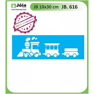 Stencil Joia, Τρένο 10*30cm