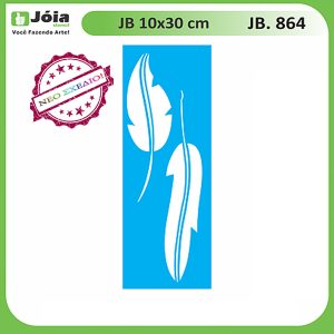 Stencil Joia, leaves(φύλλα) 10*30cm