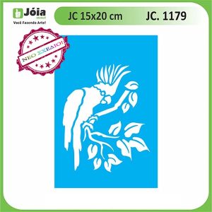 Stencil Joia, Πουλί κλαδί 15*20cm