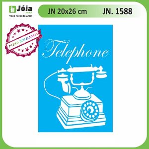 Stencil Joia, telephone(τηλέφωνο) 20*26cm