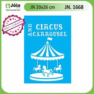Stencil Joia, carousel 20*26cm