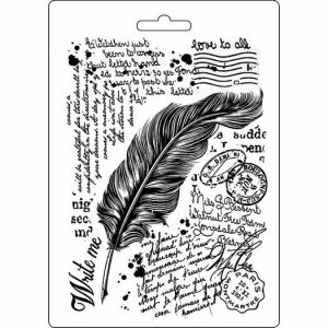 Καλούπι εύκαμπτο feather, Stamperia 15*21cm