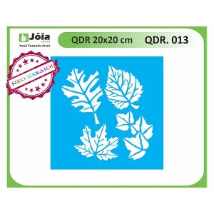Stencil Joia, leaves(φύλλα) 20*20cm