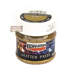 Glitter paste Pentart, gold 50ml