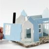 Κατασκευή(3d puzzle) ξύλινο σπίτι με ράμπα, 22,5*17,5*20,5cm