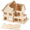 Κατασκευή(3d puzzle) ξύλινο σπίτι με βεράντα, 22*16*17,5cm