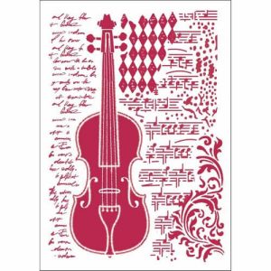Stencil Stamperia, violin 29,7*21cm