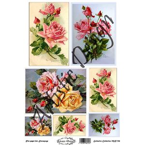 Ριζόχαρτο Artistic design για decoupage, roses 30*42cm
