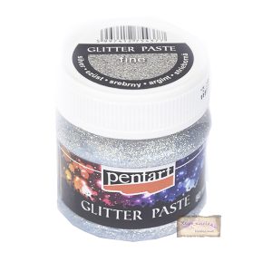 Glitter paste silver pentart, 50ml