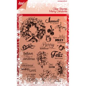 Σφραγίδα σιλικόνης Joy crafts Merry Christmas, 14,8*21cm