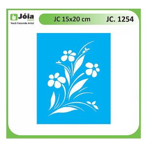 Stencil Joia, λουλούδια 15*20cm