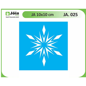 Stencil Joia, αστέρι των Χριστουγέννων 10*10cm