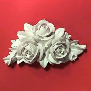 Αντικείμενο πολυεστερικό rose garland, 11,5*6cm