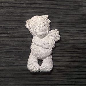 Ελαστικό διακοσμητικό αρκουδάκι, 2,5*4cm