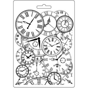 Καλούπι εύκαμπτο clocks, Stamperia 15*21cm