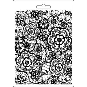 Καλούπι εύκαμπτο flowered texture, Stamperia 15*21cm