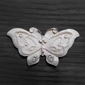 Ελαστικό διακοσμητικό πεταλούδα, 4,5*2,5cm