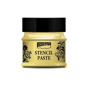 Stencil paste Pentart, yellow 50ml