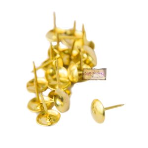 Καρφιά μεταλλικά(καμπαράδες) χρυσοί 1cm-20τεμ