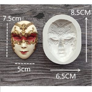 Καλούπι σιλικόνης, venice mask 8,5*6,5cm