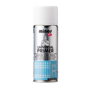 Universal primer(αστάρι) λευκό σε spray, Minos 400ml