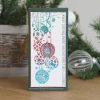 Creative expressions rubber stamp, bauble pendant 9,6*19cm